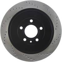 Stoptech - StopTech Premium High Carbon 13-14 Ford Mustang/Shelby GT500 Left Rear Disc Drilled Brake Rotor - 128.61105L - Image 1