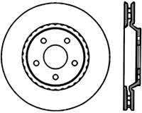 StopTech Sport Cross Drilled Brake Rotor Front Left 128.62078L