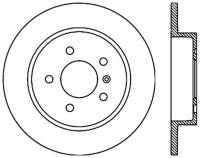 StopTech Sport Cross Drilled Brake Rotor Rear Right 128.62101R