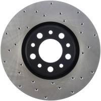 StopTech Sport Cross Drilled Brake Rotor; Front Left