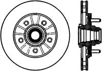 StopTech Sport Cross Drilled Brake Rotor Front Right 128.65081R