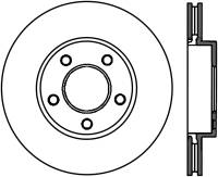 StopTech Sport Cross Drilled Brake Rotor Front Left 128.65089L