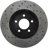 StopTech Sport Cross Drilled Brake Rotor Front Left 128.65107L