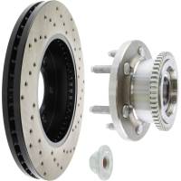 Stoptech - StopTech Sport Cryo Cross Drilled Brake Rotor Front Right 128.65128CR - Image 3