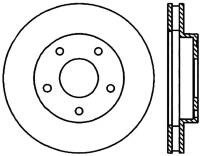 StopTech Sport Cross Drilled Brake Rotor Front Left 128.66038L