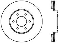 StopTech Sport Cross Drilled Brake Rotor Front Left 128.66064L