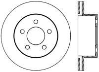 StopTech Sport Cross Drilled Brake Rotor Front Right 128.67045R