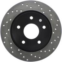 StopTech Sport Cross Drilled Brake Rotor; Rear Left