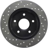 StopTech - StopTech Sport Cross Drilled Brake Rotor; Rear Left - Image 2