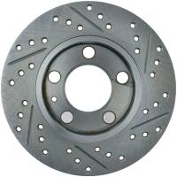 StopTech Select Sport Drilled and Slotted Brake Rotor; Rear Right