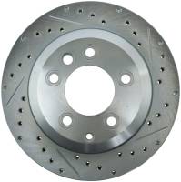 StopTech Select Sport Drilled and Slotted Brake Rotor; Rear Left