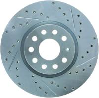 StopTech - StopTech Select Sport Drilled and Slotted Brake Rotor; Front Left - Image 2