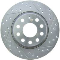 StopTech - StopTech Select Sport Drilled and Slotted Brake Rotor; Rear Left - Image 2