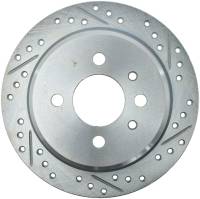 StopTech Select Sport Drilled and Slotted Brake Rotor; Rear Left