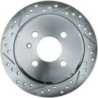 StopTech Select Sport Drilled and Slotted Brake Rotor; Rear Right