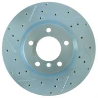 StopTech Select Sport Drilled and Slotted Brake Rotor; Front Right