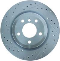 StopTech Select Sport Drilled and Slotted Brake Rotor; Rear Right