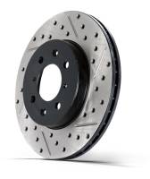 StopTech Select Sport Drilled and Slotted Brake Rotor; Rear Left