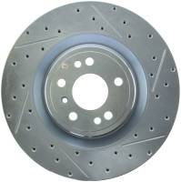 StopTech Select Sport Drilled and Slotted Brake Rotor; Front Left