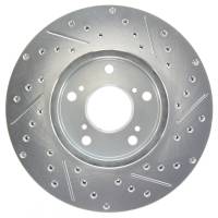 Stoptech - StopTech Select Sport 06-08 Honda Civic GX / 98-02 Accord V7 Slotted and Drilled Right Front Rotor - 227.40036R - Image 2