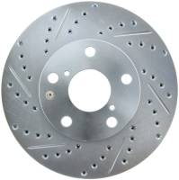 StopTech Select Sport Drilled and Slotted Brake Rotor Front Right 227.44121R