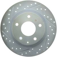 StopTech Select Sport Drilled and Slotted Brake Rotor; Rear Right