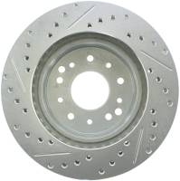 StopTech - StopTech Select Sport Drilled and Slotted Brake Rotor Front and Rear Left 227.62007L - Image 2