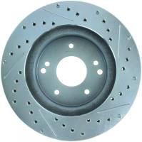 StopTech - StopTech Select Sport Drilled and Slotted Brake Rotor Front and Rear Right 227.62007R - Image 2