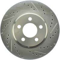 Stoptech - StopTech Select Sport 06-17 Dodge Charrger/14-17 Chrysler 300 Slotted & Drilled Front Left Rotor - 227.63059L - Image 1