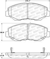 StopTech - StopTech Street Select Brake Pads with Hardware 305.09141 - Image 2