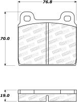 StopTech Street Brake Pads with Shims