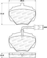 StopTech Street Brake Pads with Shims and Hardware