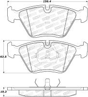 StopTech Sport Brake Pads with Shims