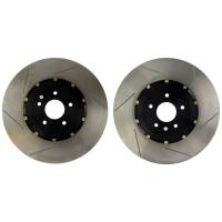 Stoptech - StopTech 10-15 Chevy Camaro SS / 12-13 Camaro ZL1 AeroRotor 2-piece Slotted Rear Rotor (Pair) - 81.193.9912 - Image 2