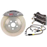 StopTech Trophy Sport Big Brake Kit; Silver Caliper; Slotted 2 Piece Rotor; Rear