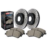 StopTech Street Axle Pack; Drilled and Slotted; Rear Brake Kit 938.34535