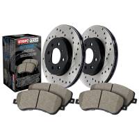 StopTech Street Axle Pack; Drilled; Rear Brake Kit 939.34535