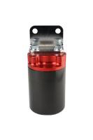 Aeromotive - Aeromotive SS Series Billet Canister Style Fuel Filter Anodized Black/Red - 10 Micron Fabric Element - Image 2