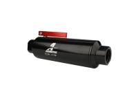 Aeromotive - Aeromotive In-Line AN-10 Filter w/Shutoff Valve 100 Micron SS Element - Black Anodize Finish - Image 3