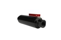 Aeromotive - Aeromotive In-Line AN-10 Filter w/Shutoff Valve 100 Micron SS Element - Black Anodize Finish - Image 4