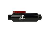 Aeromotive - Aeromotive In-Line AN-10 Filter w/Shutoff Valve 100 Micron SS Element - Black Anodize Finish - Image 5