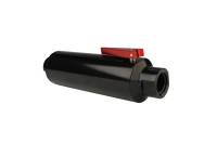 Aeromotive - Aeromotive In-Line AN-12 Filter w/Shutoff Valve 100 Micron SS Element - Black Anodize Finish - Image 2