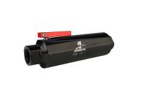 Aeromotive - Aeromotive In-Line AN-12 Filter w/Shutoff Valve 100 Micron SS Element - Black Anodize Finish - Image 4