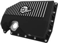 aFe 05-19 VW 1.8L/2.0L w/ Oil Sensor Engine Oil Pan Black POWER Street Series w/ Machined Fins - 46-71210B