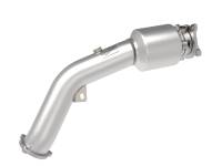 aFe 09-16 Audi A4/A5 (B8) L4-2.0L (t) Twisted Steel 3in. Downpipe - 304 Stainless w/ Cat