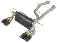 aFe MACH Force-Xp 2-1/2in Stainless Steel Axle Back Exhaust w/CF 15-19 BMW M3/M4 (F80/82/83) - 49-36338-1C