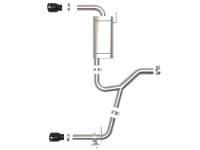 aFe - aFe MACHForce XP Exhausts Axle-Back 15-21 BMW X1 2.0L (t) (SS w/Black Tips) - Image 6