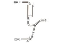 aFe - aFe 15-21 BMW X1 F48 L4 2.0L (t) MACH Force-Xp 3 to 2-1/2 IN SS Axle-Back Exhaust w/Polished Tip - Image 6