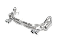 aFe MACHForce XP 12-16 Porsche 911 Carrera H6-3.8L SS-304 Cat-Back Exhaust w/ Polished Quad Tips - 49-36406-1P