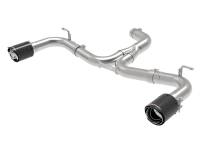 aFe MACH Force-Xp 3in to 2-1/2in Stainless Steel Axle-Back Exhaust Carbon - 15-17 Volkswagen GTI - 49-36417-C